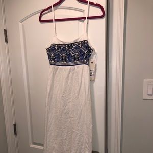 Foxy Blue and White Dress Brand NEW with TAGS